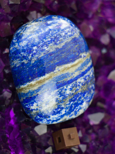 Lapis Lazuli Palmstone Fra Afghanistan