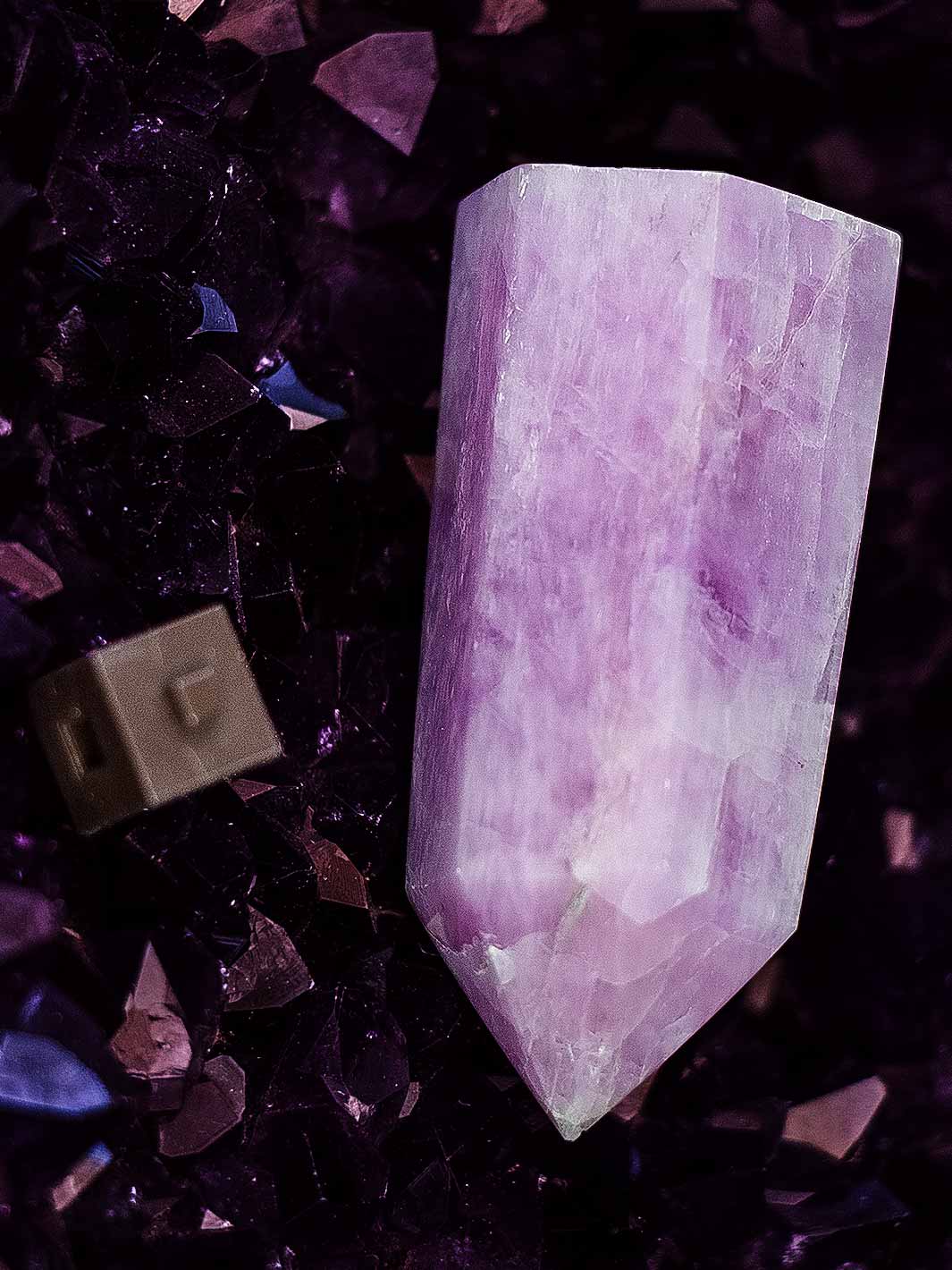 Kunzite krystal